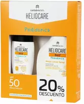 „Heliocare Pediatrics“ atopicinis losjonas nuo saulės, purškiklis SPF50, 250 ml, 2 dalių rinkinys