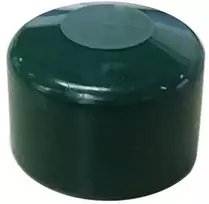 Užmaunamas stulpo dangtelis, plastikinis, žalios sp., 40 x 40 mm, 10 vnt.