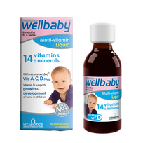 Vitabiotics Vitabiotics, Wellbaby, 14 Vitamins & Minerales, Development Of Bones & Muscles, Vitamins, 150 ml For Children