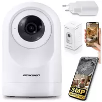 IP kamera 5MP besisukantis kūdikių monitorius Berdsen BD-941 balta