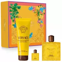 Versace Eros Energy rinkinys vyrams (EDP, 100 ml + EDP, 5 ml + dušo želė, 150 ml)