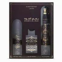 Lattafa Bade'e Al Oud Amethyst EDP Set 100 Desodorante Room Purškiklis