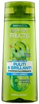 Garnier Fructis Clean and Brilliant 2in1 šampūnas su vandeniu, 250 ml