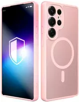 Dėklas 3MK Misty MagCase do Samsung Galaxy S25 Ultra rožinė