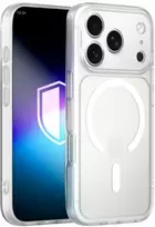 Baltas 3mk Misty MagCase dėklas iPhone 17 Pro Max telefonui