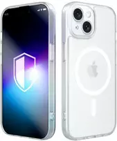 Balta telefono dėklas 3mk Misty MagCase iPhone 15