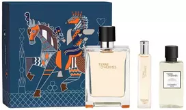 Set Hermes: Terre d'Hermes Eau De Toilette For Men, 100 ml + Terre d'Hermes Eau De Toilette For Men, 15 ml + Terre d'Hermes Moisturizing After-Shave Lotion, 40 ml
