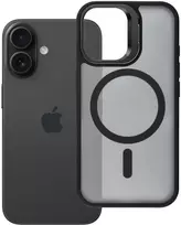 „iPhone 17“ dėklas „Forcell F-Protect Shadow Stand Premium“, suderinamas su „MagSafe“ juodas