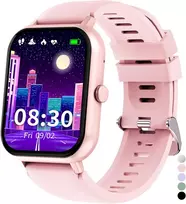 JUBUNRER vaikų išmanusis laikrodis su Bluetooth, širdies ritmo matuokliu, miego stebėjimu, žingsniamačiu, 1,37 colio jutikliniu ekranu, kidfit-rose