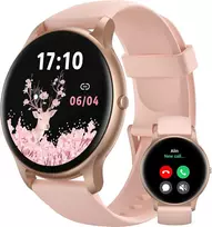 Parsonver išmanusis laikrodis moterims, 1,32 colio HD ekranas, Bluetooth skambučiai, IP68, 100 sporto režimų, rožinio aukso SPROD1