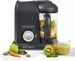 Béaba 4 viename kūdikių maisto garintuvas Babycook Solo, 1,1 l, 400 W, tamsiai pilka