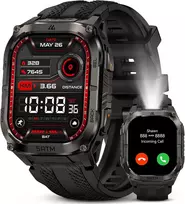 Kospet išmanusis laikrodis Tank M3 49 mm AMOLED ekranas Bluetooth skambinimas IP69K juodas