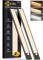 Gritin magnetinė LED spintos lempa su judesio jutikliu, 2500 mAh baterija, USB-C, 3 spalvų temperatūros