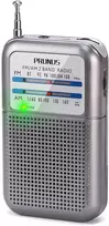 PRUNUS nešiojamas tranzistorinis FM/AM radijas su signalo indikatoriumi, baterinis, DE-333