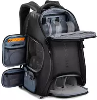 K&F Concept fotoaparato kuprinė, 25 l talpos, su lietaus uždangalu ir 15,6 colio nešiojamojo kompiuterio skyriumi, juoda, KF13.164V1