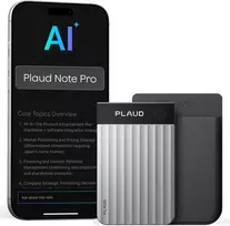 Plaud skaitmeninis AI diktofonas su transkripcija, daugiakalbė parama, 64GB, Bluetooth, PN0300