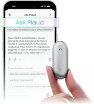 Plaud AI diktofonas su AI transkripcija, 64GB atmintis, Bluetooth, NB-100 modelis