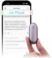 Plaud išmanusis AI diktofonas su Bluetooth, 64GB atmintimi, 20 valandų įrašymas, NB-100