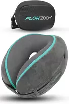 FLOWZOOM kelioninė pagalvė su 360° kaklo ir galvos atrama, memory foam, pilka, DREAM L - GY1