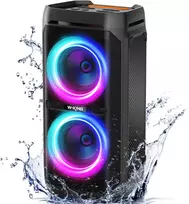 W-KING nešiojama Bluetooth kolonėlė, 100 W, IPX6, su mikrofono ir gitaros įvestimi, T11