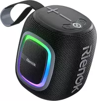 RIENOK belaidė nešiojama Bluetooth kolonėlė su FM radiju, IPX5 atsparumu vandeniui, 15 val. veikimu, RGB apšvietimu, Bluetooth 5.3, S2
