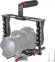 Neewer universalus aliuminio lydinio kameros narvelis su dvigubu rankiniu laikikliu ir 15 mm strypais CG-MF