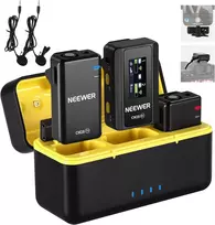 Neewer CM28 belaidžių lavalier mikrofonų sistema su 4GB atmintimi ir 200 m perdavimu