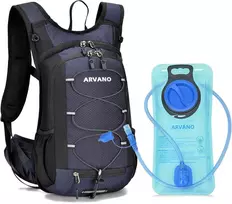 Arvano vandens gertuves kuprinė su 2 l rezervuaru, 15 l talpos, nailoninė, izoliuota, juoda