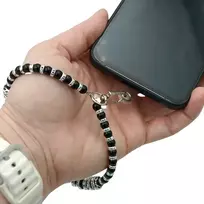 Karoliukų dirželis telefonui ant riešo, 16 cm