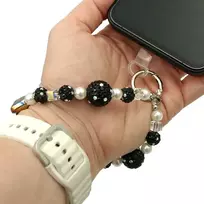 Karoliukų dirželis telefonui ant riešo, 14 cm