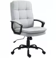 Ergonominė biuro kėdė su supimo funkcija, pilka