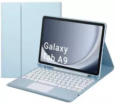 Strado Dėklas su klaviatūra Bluetooth touchpad do Samsung Galaxy Tab A9 8.7 CFX110 (Mėlyna)