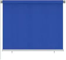 Lauko roletas, 185 (plotis) x 140 (aukštis) cm, mėlynos spalvos, HDPE