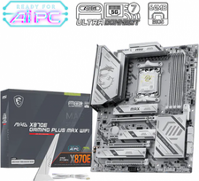 MSI MAG X870E GAMING PLUS MAX WIFI | Processor family AMD | Processor socket AM5 | DDR5 | Supported hard disk drive interfaces SATA, M.2 | Number of SATA connectors 4 MAG X870E GAMING | 4711377406727