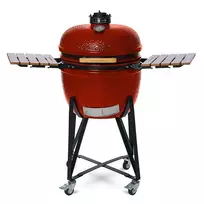 Kamado grilis su priedais Zyle 62 cm, ZY24RDSET raudonas