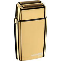 Mobili įkraunama barzdaskutė BaByliss PRO Double Foil Metal Shaver Gold FXFS2GE, aukso spalvos