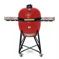 Kamado grilis su priedais Zyle Kamado 69 cm, The King ZY27RDSET, raudonas