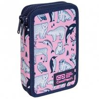 Forminis dviejų skyrių penalas su priedais CoolPack Jumper 2 Pink Ocean