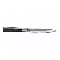 Damasko plieno peilis Utility Knife SZ-02, universalus peilis, 12 cm ašmenys