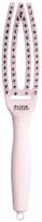 Lenktas šepetys plaukams Olivia Garden Fingerbrush Combo Pastel Pink Small OG7836, pastelinės rožinės spalvos