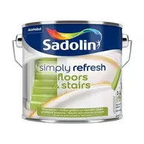 Emaliniai dažai SADOLIN SIMPLY REFRESH, grindims/laiptams, pusiau matiniai, BW bazė, 2,5 l