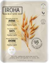 Veido kaukė Iroha Nature Hydra Calm Face Sheet Mask With Oats & Hyaluronic Acid MTIN43, su avižomis ir hialurono rūgštimi, 20 ml