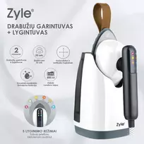 Prietaisas lyginantis karštais garais Zyle Garment Steamer plus Iron 2 in 1, ZY904GSW, baltas