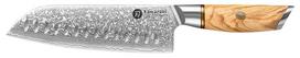 Damasko plieno peilis Kamazaki Santoku Knife KZ38KN, 18 cm