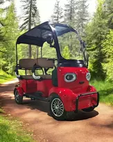 Elektrinis keturratis motoroleris su saulės baterijomis "Panda" 32AH 60V