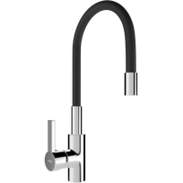 Mexen Flex virtuvės maišytuvas, chromo/juodas - 670900-07