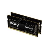 Kingston Fury Impact 32GB [2x16GB 3200MHz DDR4 CL20 SODIMM] | KF432S20IBK2/32 | 740617318388