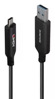 10m Hybrid Cable USB 3.2 Gen 1 A to C Lindy
