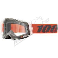 Krosiniai 100% Racecraft 2 Schrute akiniai (skaidrus lęšis) oranžinė / pilka