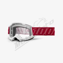 Krosiniai 100% akiniai accuri 2 redline (skaidrus lęšis) raudona / balta
